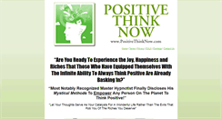 Desktop Screenshot of positivethinknow.com