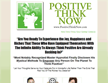 Tablet Screenshot of positivethinknow.com